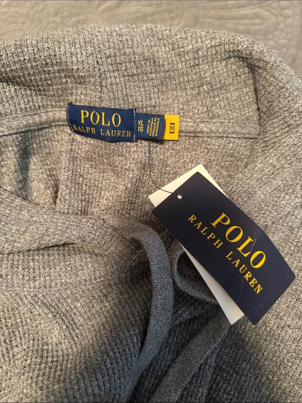 Polo by Ralph Lauren Heather Gray Hooded Knit Pullover